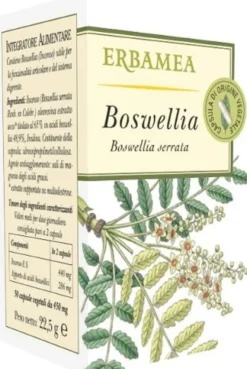 Erbamea Boswellia - Integratore alimentare per la funzionalità articolare e digestiva, 50 capsule
