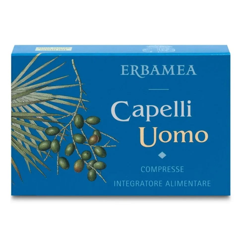Erbamea Capelli Uomo Integratore Alimentare, 24 Compresse