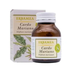 Erbamea Cardo Mariano Integratore Digestione e Gonfiore, 50 capsule