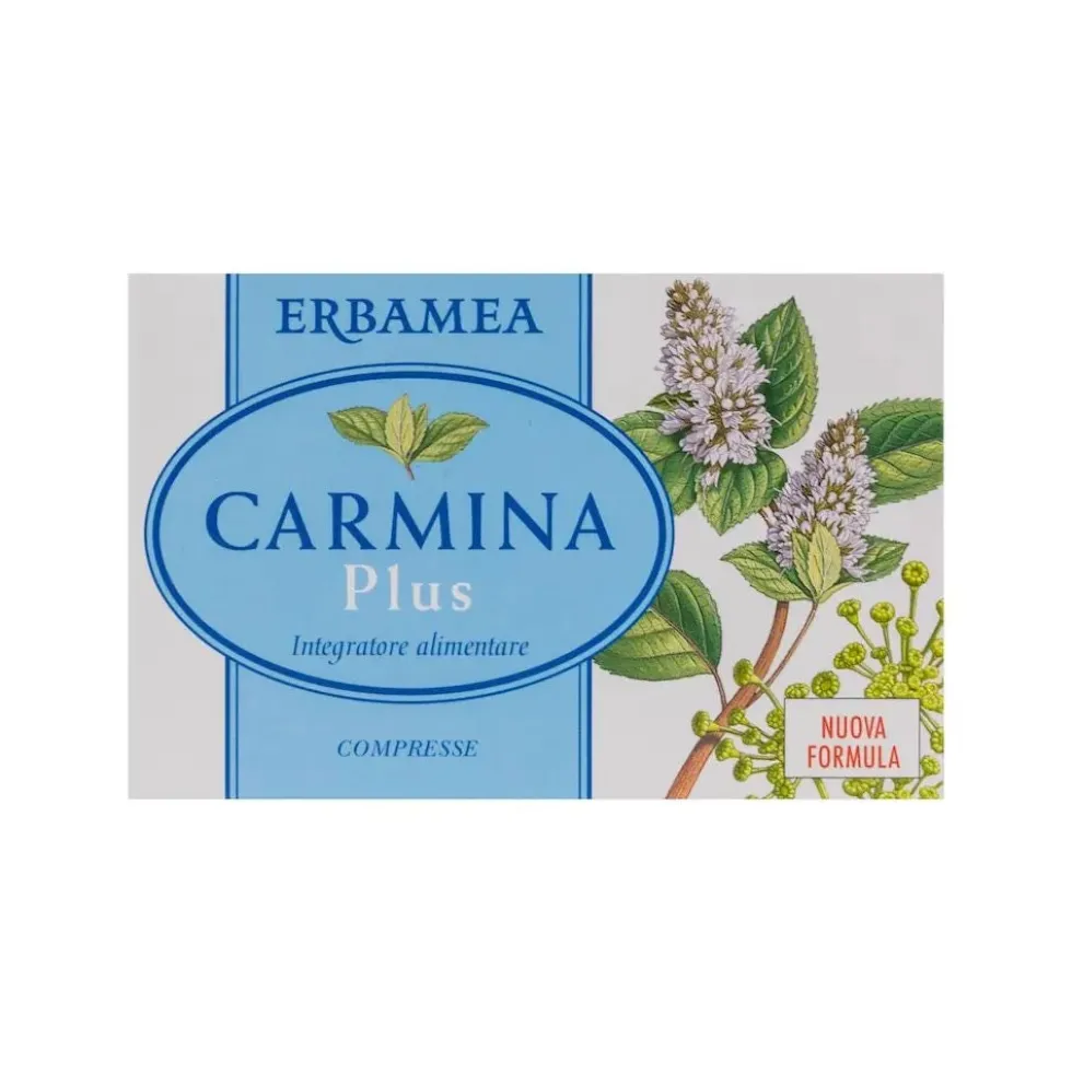 Erbamea Carmina Plus Integratore Alimentare Equilibrio Intestinale, 24 compresse