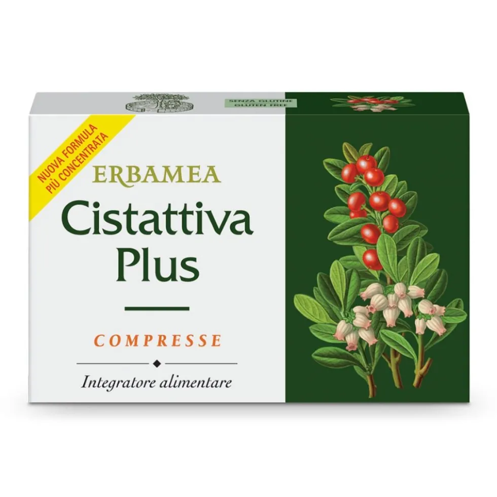 Erbamea Cistattiva Plus Integratore Alimentare Vie Urinarie, 24 Compresse