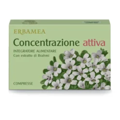 Erbamea Concentrazione Attiva Integratore Memoria e Funzioni Cognitive, 24 Compresse