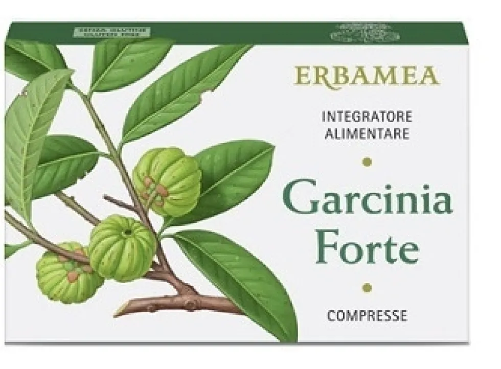 Erbamea Garcinia Forte Integratore Alimentare Peso Corporeo, 30 Compresse