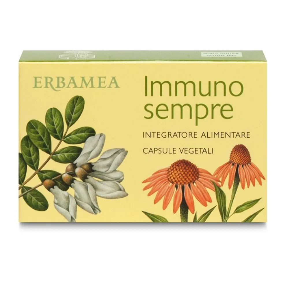 Erbamea Immunosempre Integratore Alimentare, 30 Capsule Vegetali