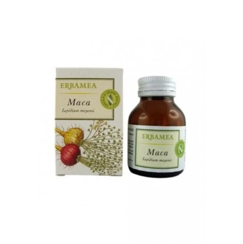 Erbamea Maca Integratore Alimentare Tonico Adattogeno, 50 Capsule Vegetali
