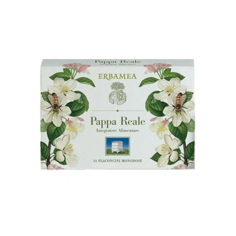 Erbamea Pappa Reale - Un integratore alimentare ricostituente e tonificante, 14 flaconcini da 10 ml