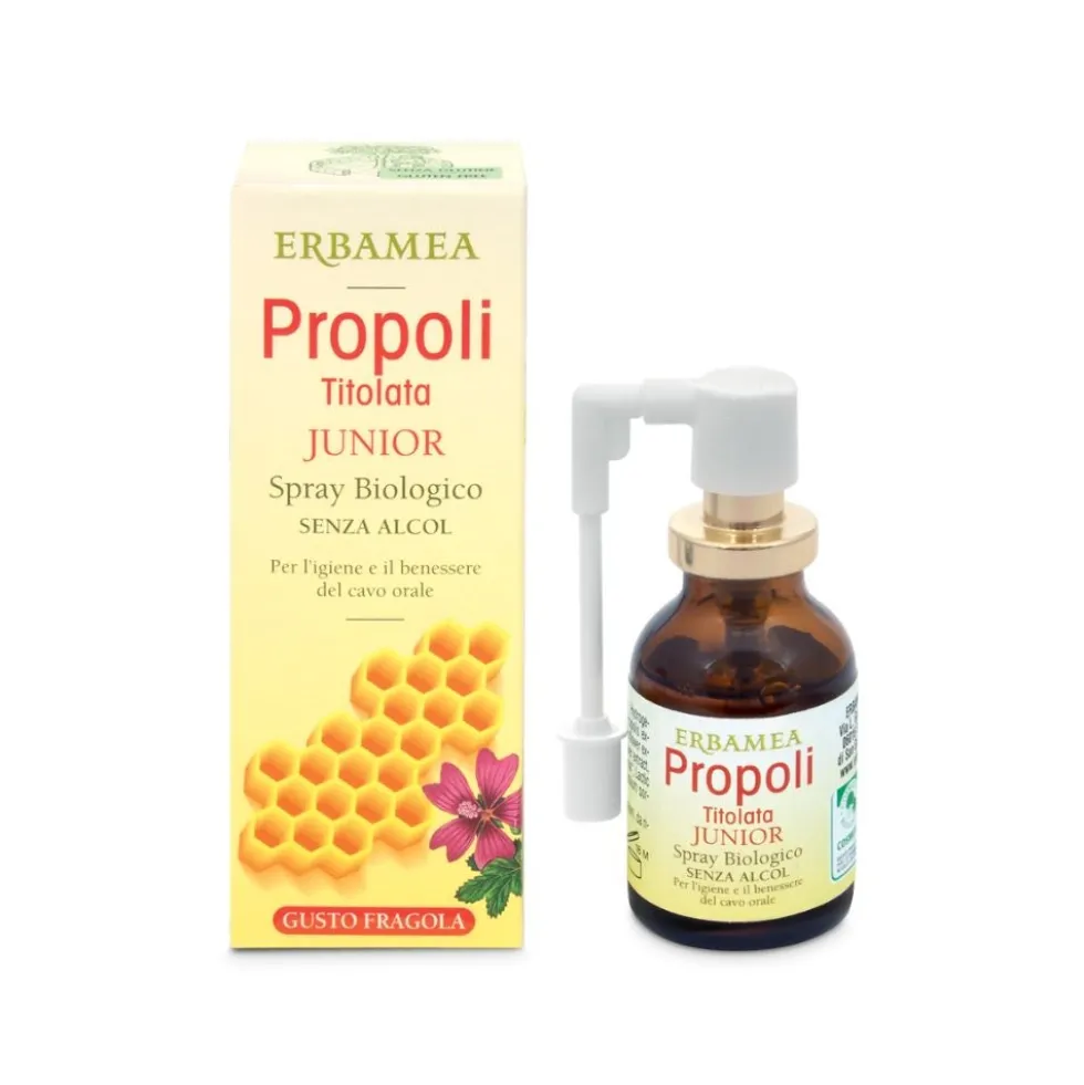 Erbamea Propoli Titolata Spray Junior Biologico, 20ml