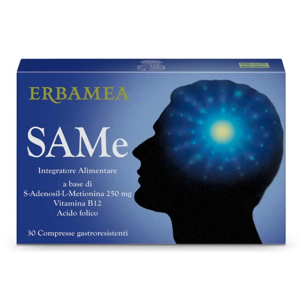 Erbamea SAMe Integratore Alimentare Tono dell'Umore, 30 compresse