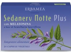 Erbamea Sedanerv Notte Plus - Integratore alimentare per il riposo notturno, 24 capsule