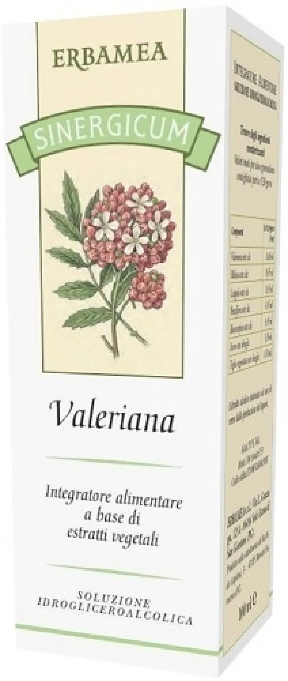 Erbamea Sinergicum Valeriana - Integratore in gocce per il rilassamento e il sonno, 100 ml