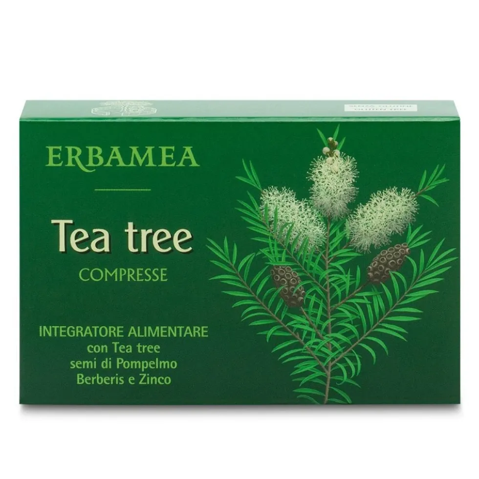 Erbamea Tea Tree Integratore Vie Respiratorie, 30 Compresse