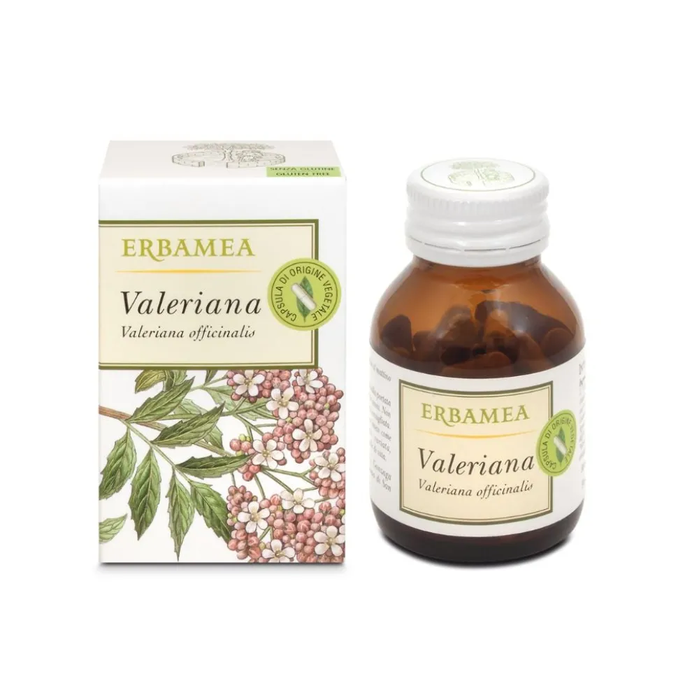 Erbamea Valeriana Integratore Sonno e Relax, 50 Capsule Vegetali