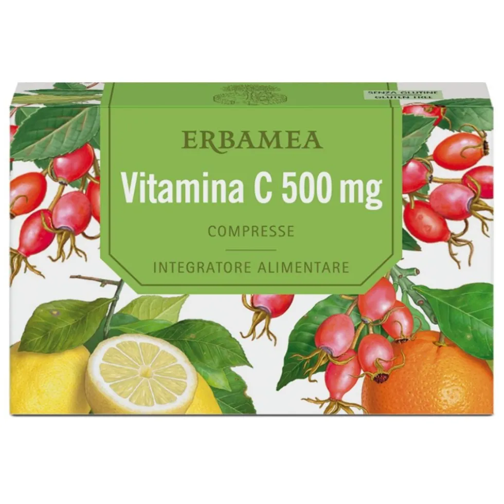 Erbamea Vitamina C 500 Integratore Alimentare, 24 Compresse