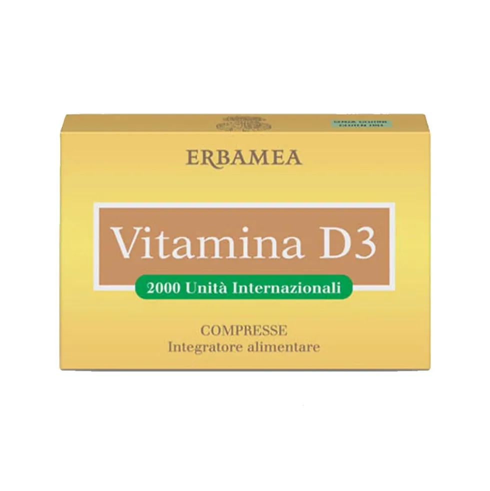 Erbamea Vitamina D3 Integratore Alimentare, 90 Compresse