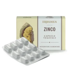 Erbamea Zinco - Integratore alimentare per il sistema immunitario, 24 capsule vegetali