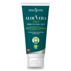 Erba Vita Aloe Vera - Crema 3 in 1 BIO Viso Corpo Mani, 200ml