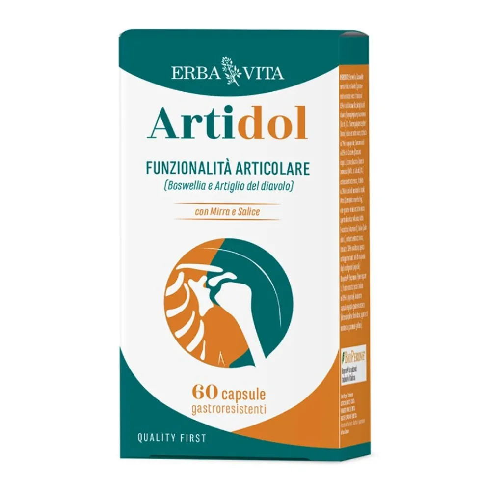 Erba Vita Artidol Integratore Alimentare Funzionalità Articolare, 60 capsule
