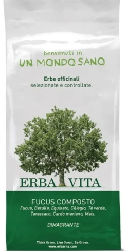 Erba Vita Fucus composto Tisana per il controllo del peso e il drenaggio, 100 g