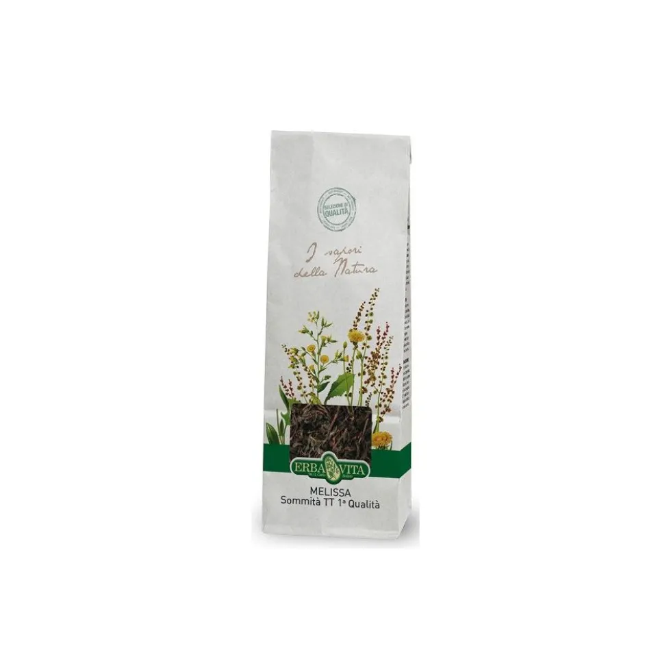 Erba Vita Melissa Taglio Tisana - Infuso per il rilassamento e la digestione, 100 g
