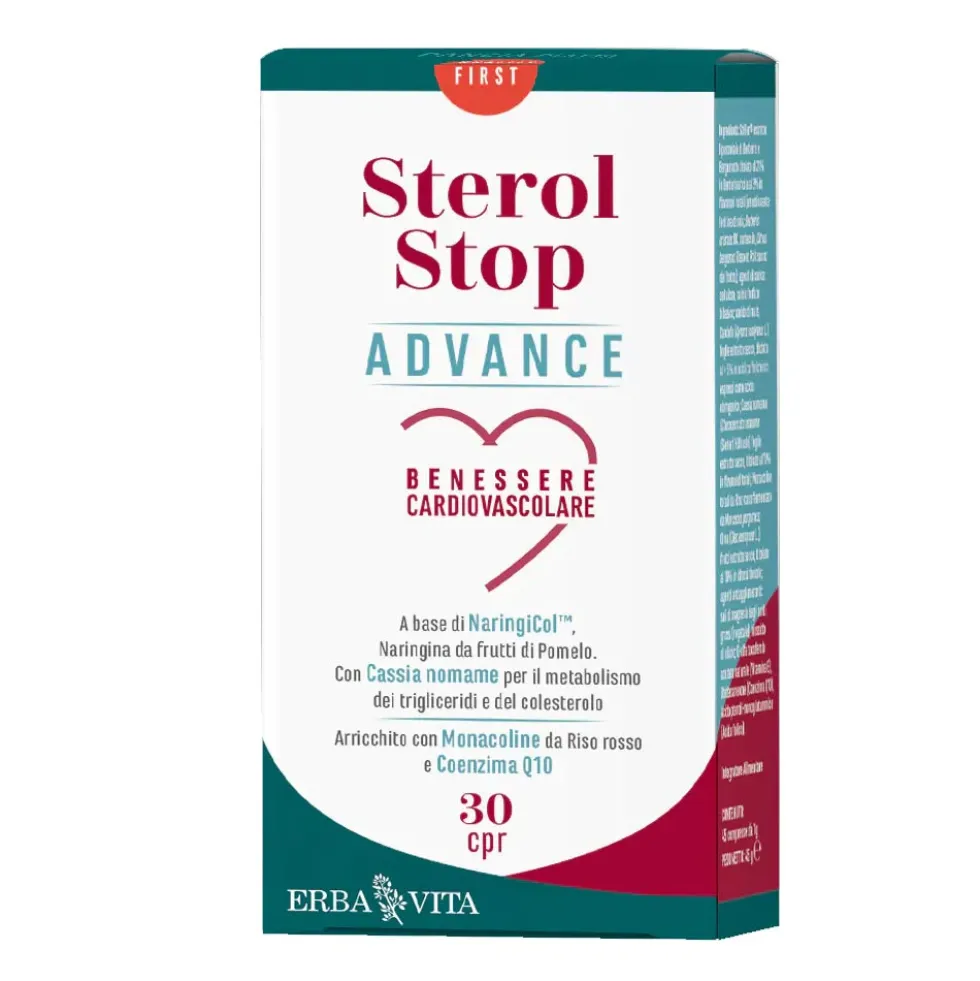 Erba Vita Metabolica - Sterol Stop Advance Integratore Alimentare, 30 compresse