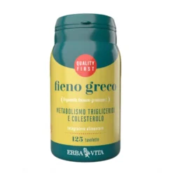 Erba Vita Monoplanta - Fieno Greco Integratore Trigliceridi, 125 Tavolette