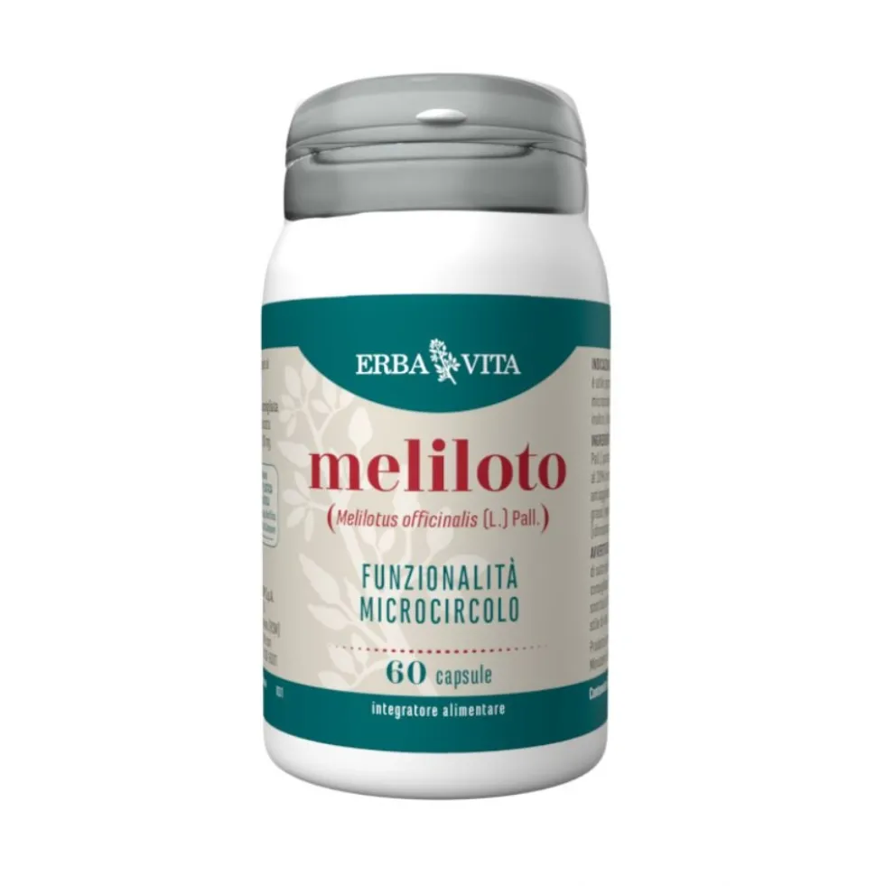 Erba Vita Monoplanta - Meliloto Integratore per il Microcircolo, 60 Capsule