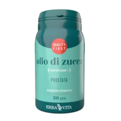 Erba Vita Monoplanta - Olio di Zucca Integratore Prostata, 50 Perle