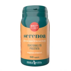Erba Vita Monoplanta - Serenoa Integratore Funzionalità Prostata, 60 Capsule