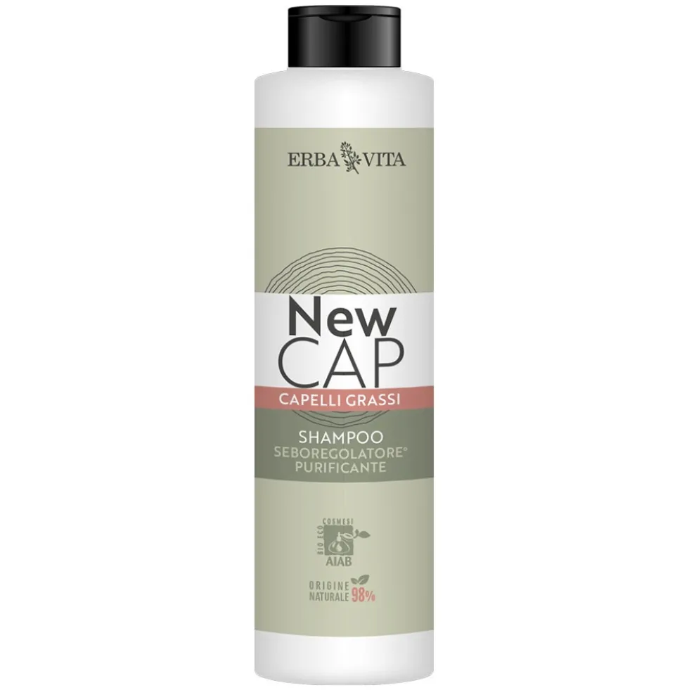 Erba Vita NewCap - Shampoo Capelli Grassi, 250ml