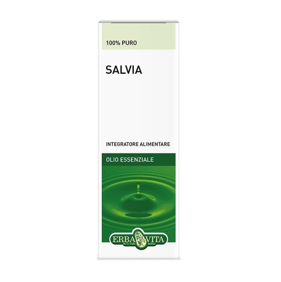 Erba Vita Oli Essenziali - Olio Essenziale Salvia, 10ml
