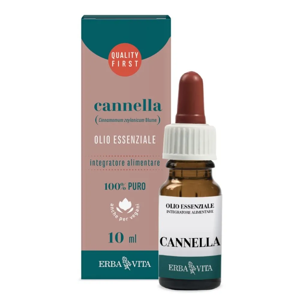 Erba Vita Oli Essenziali - Olio Essenziale Cannella Controllo del Peso, 10ml