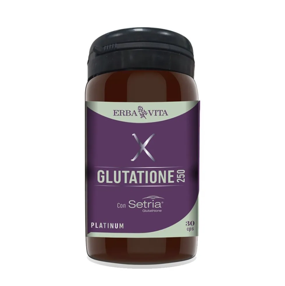 Erba Vita Platinum - Glutatione 250 Integratore Antiossidante, 30 capsule