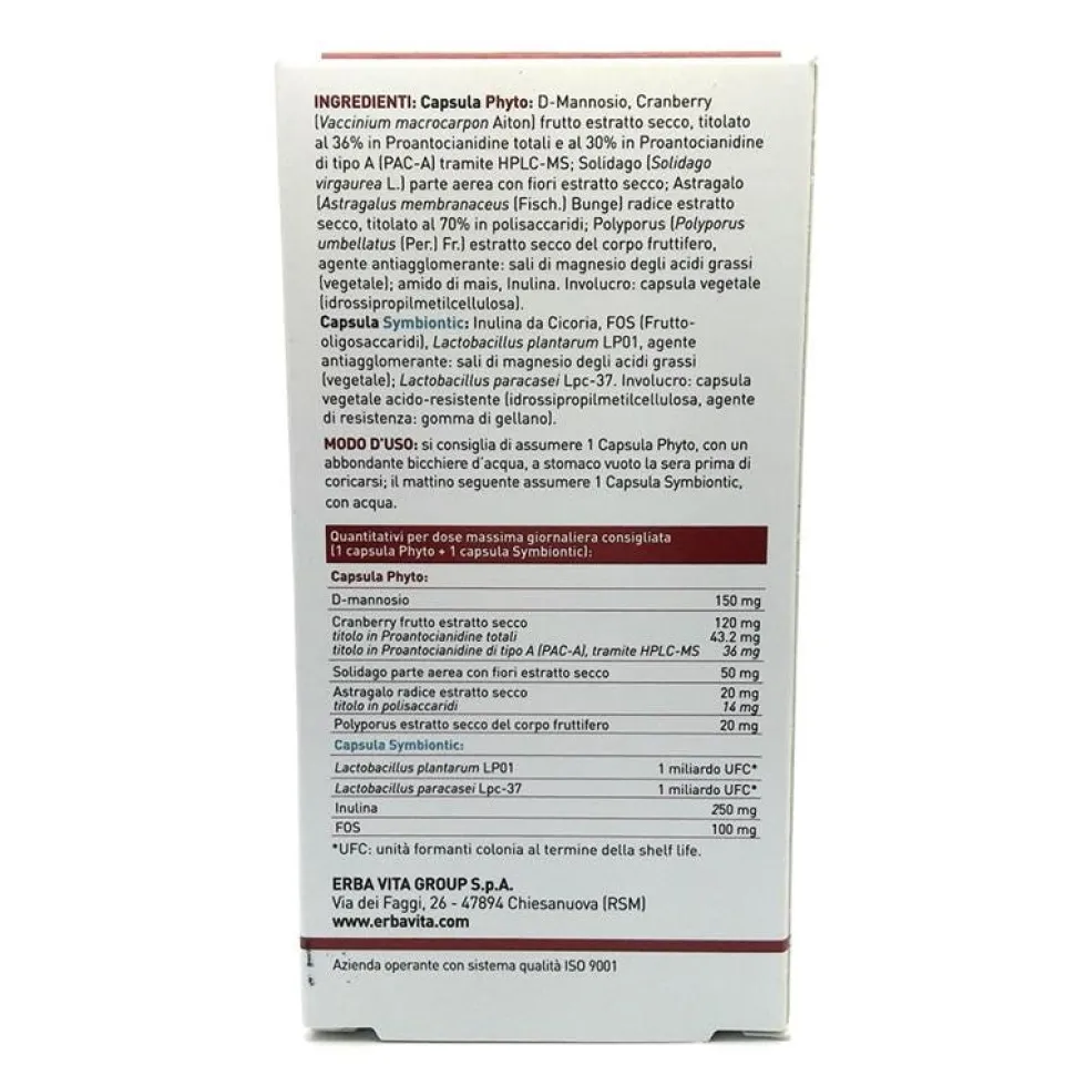 Erba Vita Sedacist Defence - Integratore per il benessere delle vie urinarie, 30 capsule