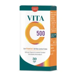 Erba Vita Vita C 500 - Integratore di vitamina C per il sistema immunitario, 30 compresse