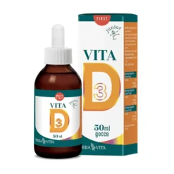 Erba Vita Vita D Gocce - Integratore di vitamina D3 per il mantenimento di ossa e denti, 50 ml