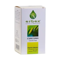 Erbex Curcuma Integratore Alimentare per le Articolazioni, 100 compresse