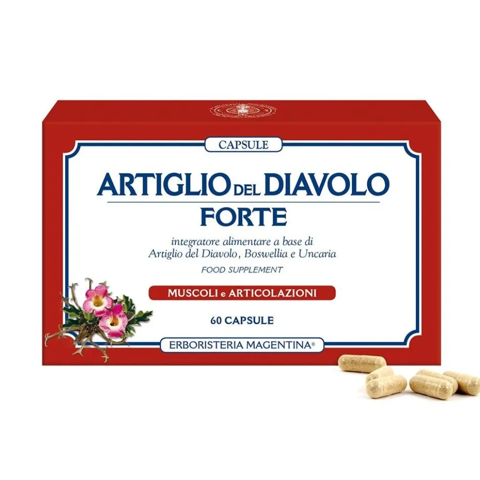 Erboristeria Magentina Artiglio del Diavolo Forte Integratore Alimentare, 60 capsule
