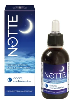 Erboristeria Magentina Notte - Integratore in gocce alla melatonina per il riposo notturno, 50 ml