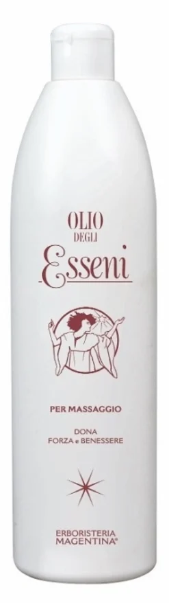 Erboristeria Magentina Olio degli Esseni - Olio per il massaggio tonificante con arnica, 500 ml