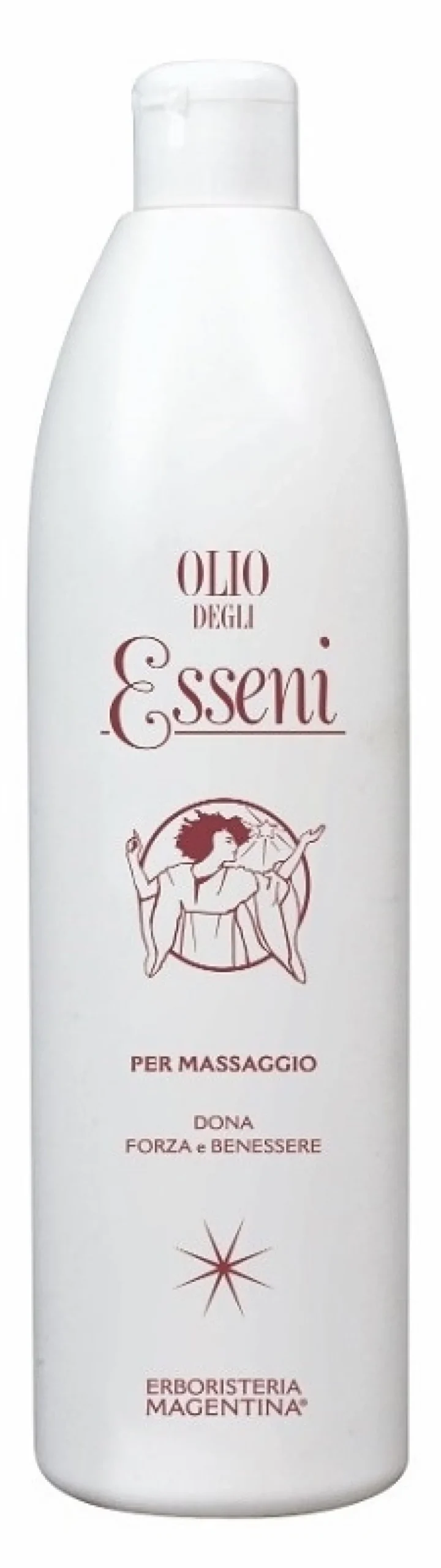 Erboristeria Magentina Olio degli Esseni - Olio per il massaggio tonificante con arnica, 500 ml