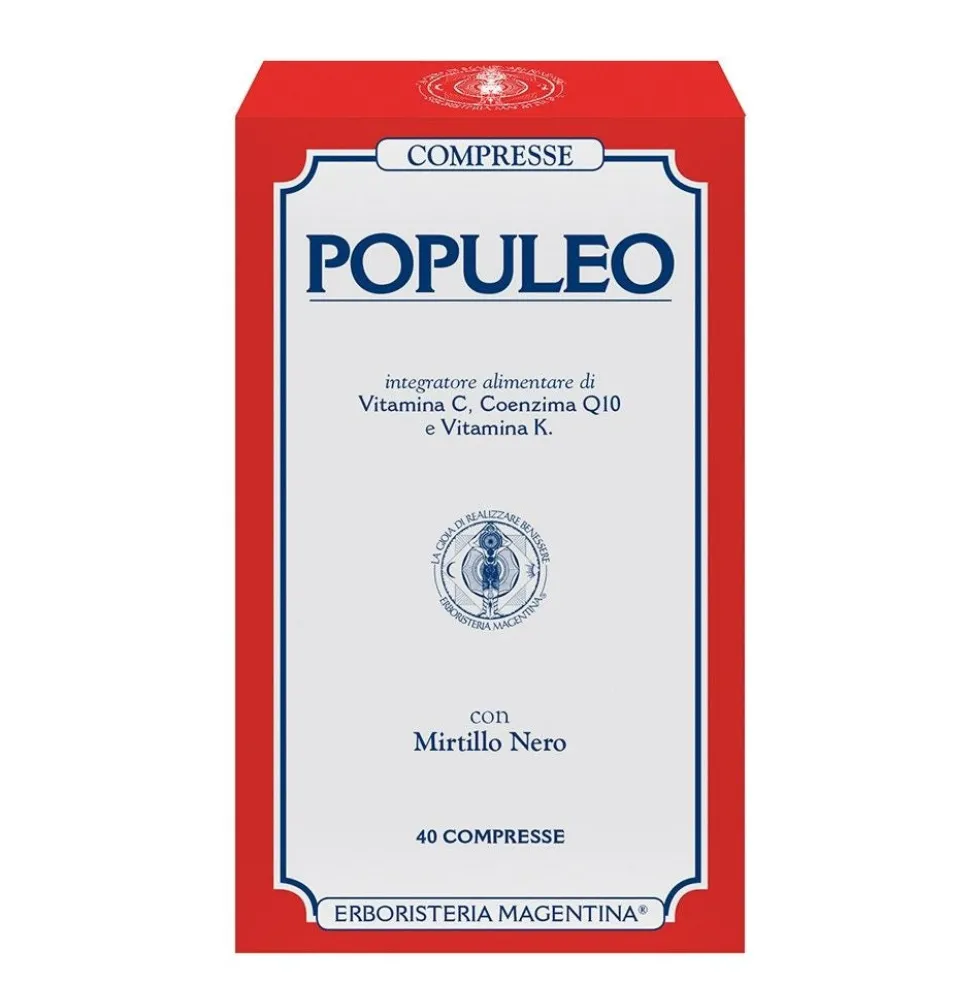 Erboristeria Magentina Populeo - Integratore Alimentare Emorroidi, 40 Tavolette