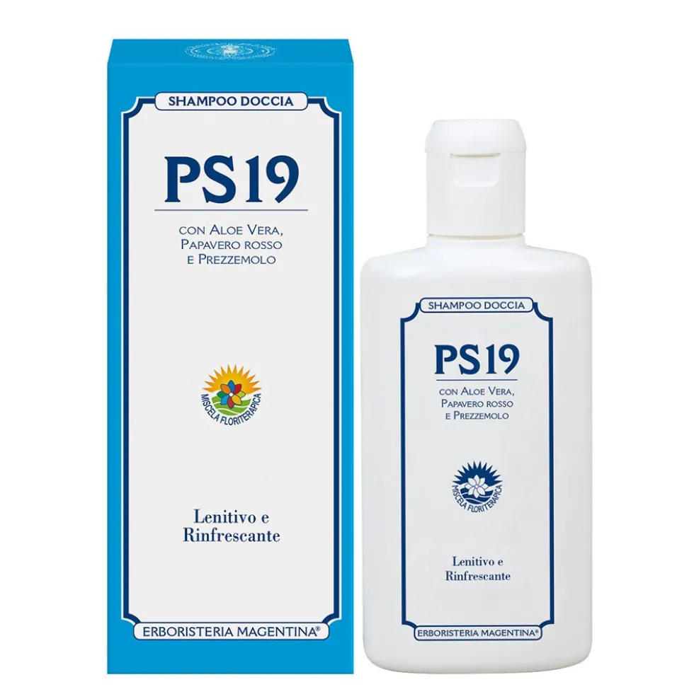 Erboristeria Magentina PS19 - Shampoo Doccia con Aloe Vera, 200ml