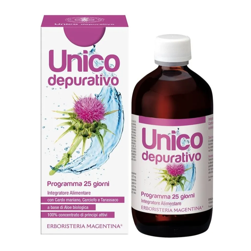 Erboristeria Magentina Unico - Depurativo Integratore Depurativo, 250ml