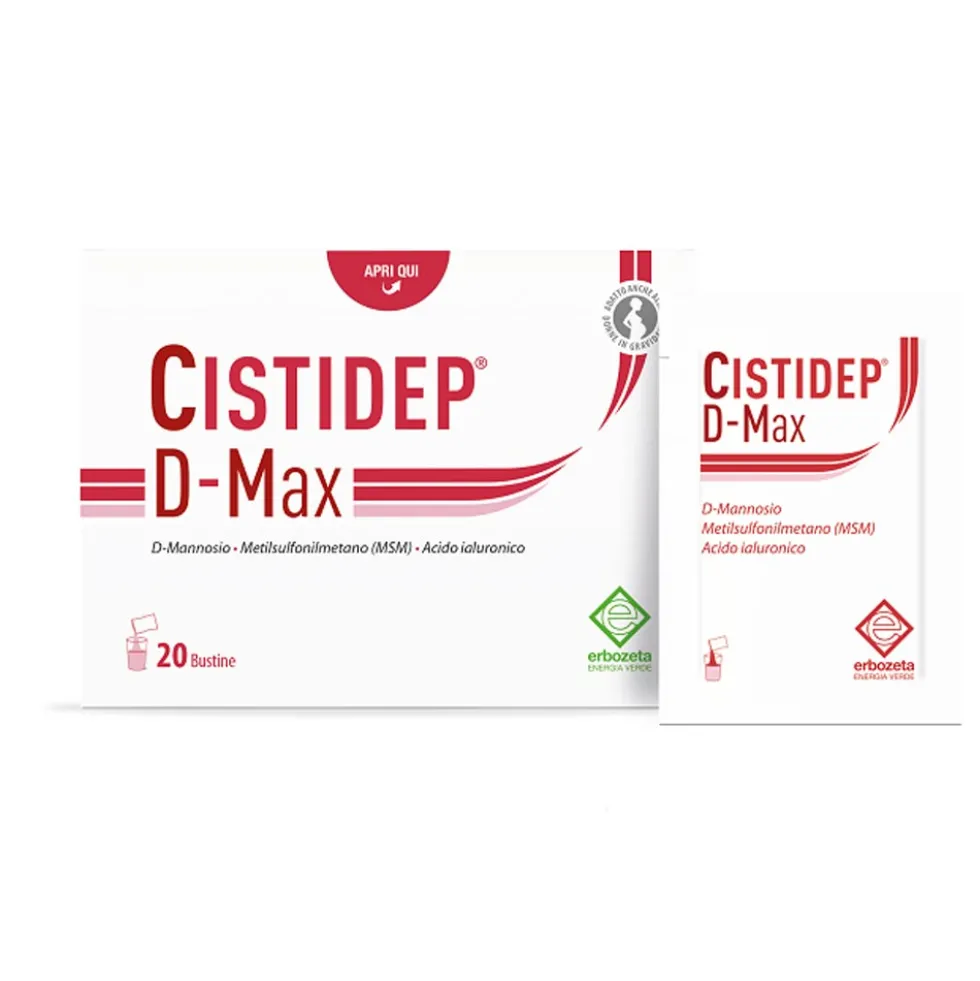 Erbozeta Cistidep D-Max Integratore Alimentare, 20 Bustine