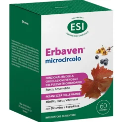 Esi Erbaven Microcircolo - Integratore per il microcircolo e la circolazione venosa, 60 compresse