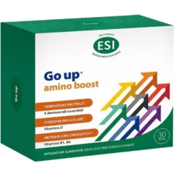 ESI Go Up Amino Boost - Integratore di aminoacidi per la funzione muscolare, 30 bustine