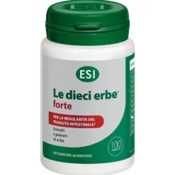 ESI Le Dieci Erbe + Forte - Integratore per la regolarità intestinale e la digestione, 100 ovalette