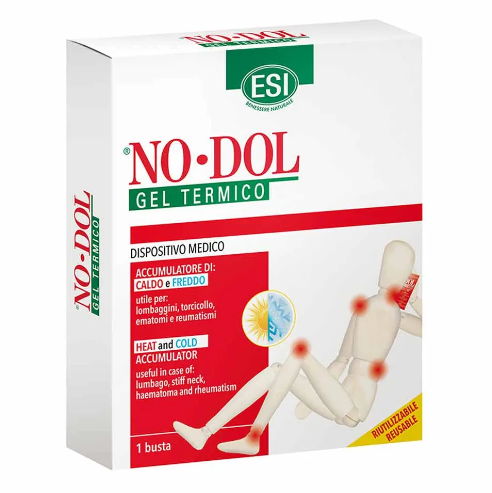 ESI NoDol - Gel termico riutilizzabile per la terapia del caldo e del freddo, 1 busta da 280 g