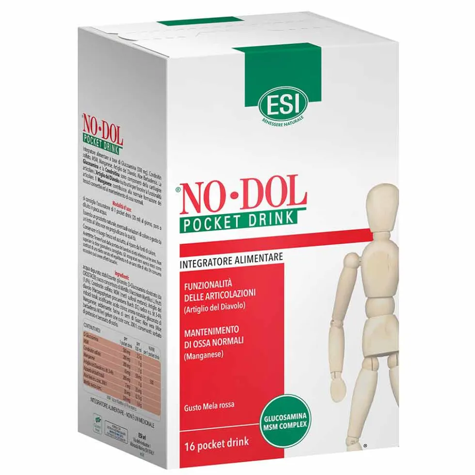 ESI NoDol - Integratore Benessere Articolazioni e Ossa, 16 Pocket Drink