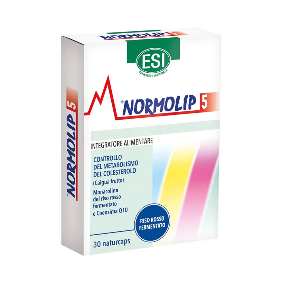 Esi Normolip 5 - Integratore alimentare per il controllo del colesterolo, 30 capsule